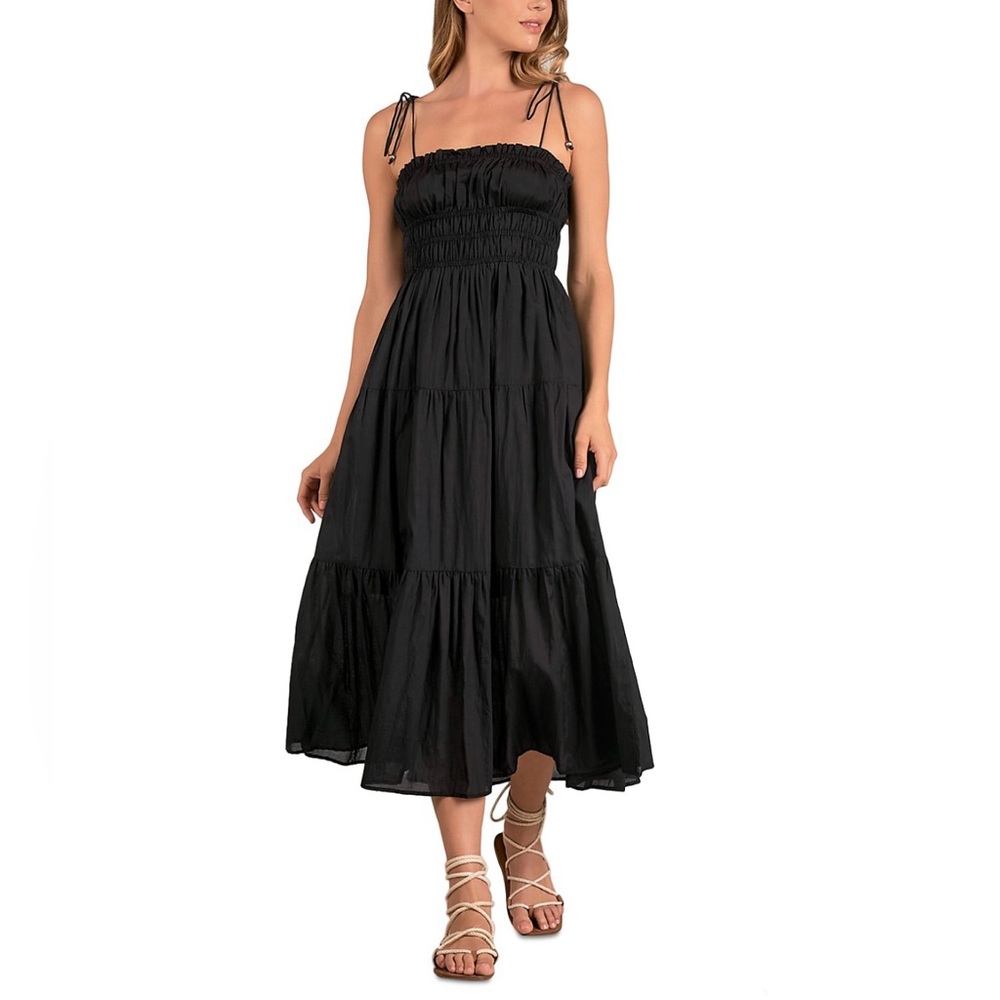 Elan Black Midi Dress